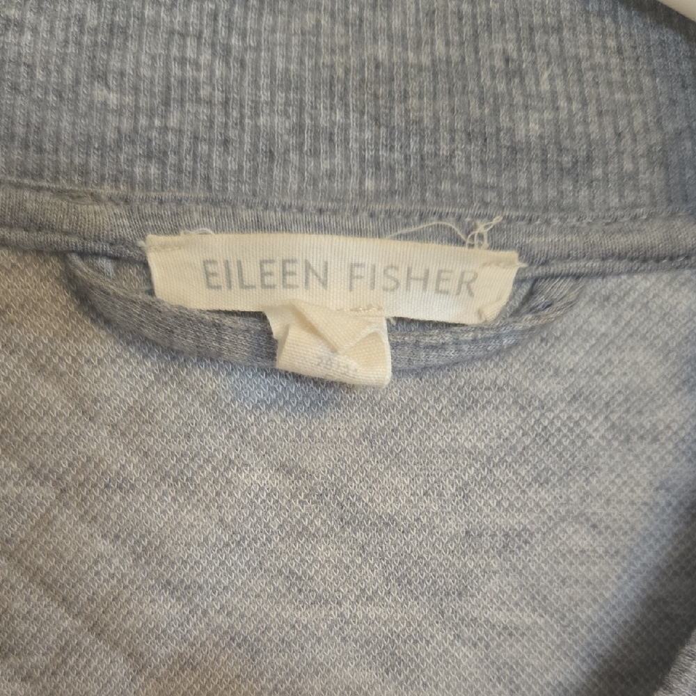 Eileen Fisher Heather Gray Knit Top